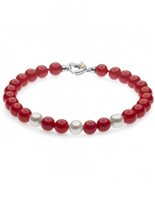 Armband Comete Dame FANTASIA DI PERLE ARGENTO in Koralle Perla BRQ330 - BRQ330